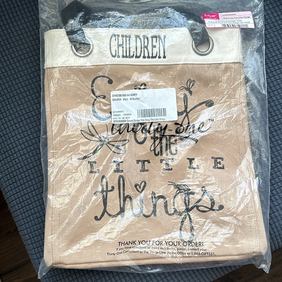 Thirty-One Canvas Storage Tote - Picture 4 of 4